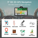 Navigateur voiture Bluetooth 9 pouces capacitif bluetooth pratique gps navigateur hd navigation vocale écran tactile navigateur