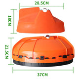 Accessoires protection en plastique pour tondeuses à gazon 28.5x18cm Accessoires orange  Protection d'herbe pour tondeuse gazon