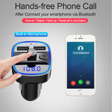 T25 Dual Car Charger USB 5.0 FM Cigarette Ignition Car Charger Ignition USB Aluminium Cigar 2 Port Charger Car Interface Charger