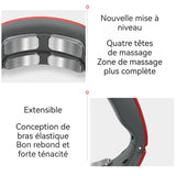 Masseur Cervical 15,8x13,3 cm 2,3W 6 modes de massage Réglage de l'intensité à 9 vitesses Massage multifonction convivial tout-corps