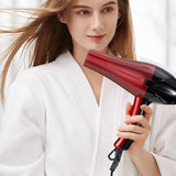 Sèche-cheveux 3000W haute puissance facile à transporter chauffage rapide en 10 secondes trois modes de vitesse réglables rouge