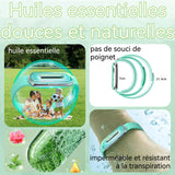 Bracelet anti-moustiques 62x57,5 x16mm 3 sachets de bâtonnets d'huiles essentielles anti-piqûres longue durée 180 jours vert