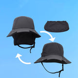 Chapeau de pêcheur détachable à grand avant-toit équitation excursion pêche aventure surf chapeau de soleil à séchage rapide