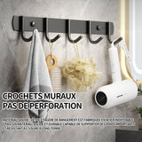 Rangement outils jardin 35.5cm longueur du crochet support outils crochets métal  porte-outils mural métal garage stockage ceinture