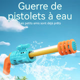 Pistolet à eau 2PCS 12x38,5cm pistolet à eau pour enfant plage canon à eau haute pression longue portée indispensable pour l'été