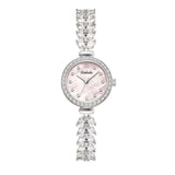 Montre analogique femme bracelet avec incrustation de zircon élégant cadeaux pour femme montre-bracelet montres pour femmes