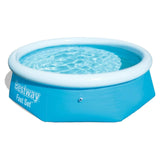 Piscine metal frame 2.44x2.44x0.66m PVC 2100 litres bleu kit piscinette metal frame ocean piscinette metal frame ronde tubulaire