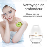 Brosse Nettoyante Visage 2 vitesses 300mAH Nettoyant visage à ultrasons en silicone Corps entièrement imperméable Brosse faciale