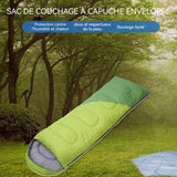 Sac de couchage 220x75cm 1 lot de 2 pièces sac de couchage épais pour camping en plein air résistant à l'humidité et chaud doux