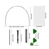 Support de serre de jardin 2.5x10m   set Cadre de serre de jardin Cadre de serre horticole Anneau antirouille de serre de jardin