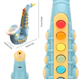 Saxophone jouet pour enfants saxophone 8 notes plastique musique jouets d'éducation précoce instruments de musique pour enfants