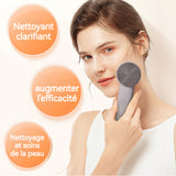 Brosse Nettoyante Visage Électrique 5 niveaux d'intensité Compresses chaudes Vibrations à haute fréquence Brosse nettoyante visage