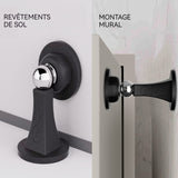 Butée de porte 4 pièces loquet de porte magnétique puissant en silicone barrière de porte silencieuse convient aux murs et aux sols