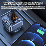 Transmetteur FM bluetooth 5,1 FM de voiture 30W 2.4A Type C charge rapide et port USB adaptateur bluetooth voiture chargeur voiture