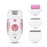 Epilateur electrique 12,5x5,8cm hair plucker hair remover 4-en-1 hairdresser foot shaver shaver women's razor rose coupe-chou