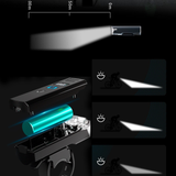 Lumiere velo 1500mah 4 Modes lampe velo rechargeable USB eclairage velo 800 Lumens IPX5 lumière de vélo pour les trajets et VTT