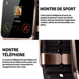 Montre intelligente 380mah 1.56 Pouces montre connectée femme homme montre de sport appels numérotation montre sport connectée or