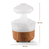 Humidificateur d'huile essentielle de bureau avec goutte d'eau pour l'aromathérapie, volume de brume et lumière de nuit colorée