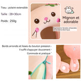 Oreiller Cervical pour Enfants 250g forme en U Dessin animé Daim doux pour la peau Noyau à rebond lent Portable Coussin de Nuque