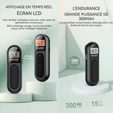 Mini radio portable 500mah écran lcd USB 76-108mhz conception du clip arrière AM/FM radio de poche avec casque filaire pour sport