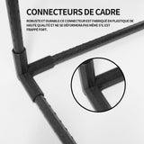 De connecteurs de cadre PVC de serre de jardinage connecteur de support stable robuste pour cadre de serre convient pour treillis