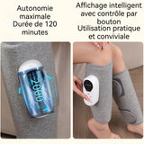 Masseur sans fil pratique 55x30cm 2 PCS 3 modes Compresses chaudes et tièdes Enveloppement d'airbag Massage manuel Massage des jambe