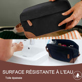 Trousse de toilette 4,2L 25x12x14cm trousse de toilette rétro multifonctionnelle portable grande capacité sac de rasage pour hommes