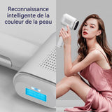 Épilateur lumière avec technologie de refroidissement saphir 400 000 flashs lampe épilateur pour femme rasoir electrique rasoir