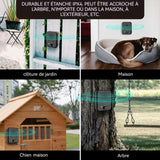 Anti aboiement chien 30khz répulsif ultrasonique imperméable pour chiens avec 3 modes échographiques peut accroché à l'extérieur