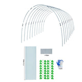 Support de serre horticole 2.5x6m set Cadre de serre horticole Cadre de serre horticole Anneau antirouille pour serre horticole