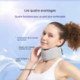 ache-cou col en soie glacée minerve pour protéger le correcteur d'inclinaison vers l'avant du cou respirant et rafraîchissant