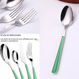 ouverts de Table Acier Inoxydable 4 Pces Ensemble de Ménagère Comprend Couteau Fourchette Cuillère cuillère à café ménagère inox