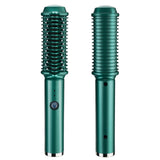 Brosse lissante pour cheveux 2600mAh USB LCD 2 niveaux de réglage utilisation humide sèche peigne à lisser pour curling et lissage