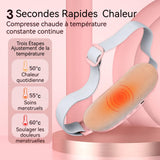 Ceinture chauffante 22x16x6cm 1800mAh 4 modes de vitesse Démarrage par un seul bouton Matériau sûr Intelligent faible bruit Rose