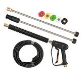 Pistolet de nettoyage 4000 PSI 5 buses Nettoyeur de pistolet à eau Pistolet d'arrosage Pistolet de nettoyage de jardin sans fil