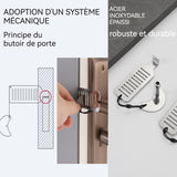 Butée de porte 10 pièces butée de porte portative en acier inoxydable barrière de porte antivol domestique protection de voyage