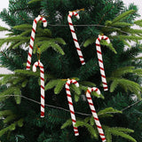 Accessoires de décoration de canne de noël, pendentif, décorations de cadeaux de noël, 6 cadeaux de noël, décoration de la maison