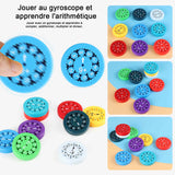 Math fidget spinners 9 pcs apprendre l'arithmétique en s'amusant aux jeunes à partir de 3 ans finger spinner jouets sensoriels