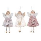 3 pendentifs de poupée créatifs, décoration de noël, mignon, étoile à cinq branches, ange fille, pendentif arbre de noël