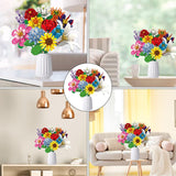 Kit de construction de bouquet de fleur avec 1064 blocs kit de construction de fleurs blocs construction pour adulte et enfant