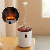 Flame Aromatherapy Humidifier Home Use Large Mist Volume Desktop Mist Air Hydration Ultrasonic Volcano Humidifier