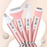 Rasoir intime 4 en 1 pour femmes Epilateur électrique pour les aisselles Tondeuse Epilation intime Rasoir Tondeuse à sourcils