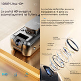 Noise reduction camera 64G HD 1080P caméra corporelle vision nocturne infrarouge rotative à 180 degrés stabilisation des mouvements