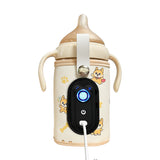 Chauffe-Biberon Numérique Portable, 26 Niveaux de Température Réglable, écran LED, USB Type-C, Housse Chauffante pour Bébé