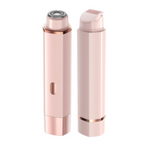Rasoir electrique femme 300mAh IPX7 2 en 1 epilateur electrique à 2 têtes pour femme pour visage corps epilateur pour sourcils