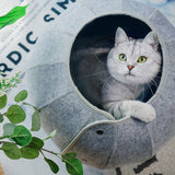 Nid de chat rond Tunnel pour chat multifonctionnel pliable respirant nid de chat fournitures pour animaux de compagnie 41*38*28CM