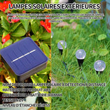 Lampe solaire exterieur 800mah IP55 lumière solaire avec télécommande solaire exterieur detecteur de eclairage exterieur solaire