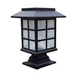 Lumière solaire colonne lampe solaire extérieur lampe 6LED 1.2V 600mah nickel métal hydrure batterie 135x83x190mm lumière blanche