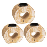 Bougeoir en Bois, bougeoir photophore en Forme de cœur Creux candélabres support de Bougie votive de Bureau pour Salle à Manger