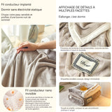 Couverture 200x150cm plaid canape polaire de lait multifonctionnelle chaud et confortable antistatique cadeaux de vacances exquis